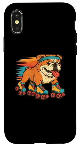 Englische Bulldogge, Rollschuhlaufen, Retro, Vintage, Hundeliebhaber Hülle für iPhone X/XS Englische Bulldogge, Rollschuhlaufen, Retro, Vintage, Hundeliebhaber Hülle für iPhone X/XS von Funny Bulldog 70s 80s Roller Skating Dog Designs