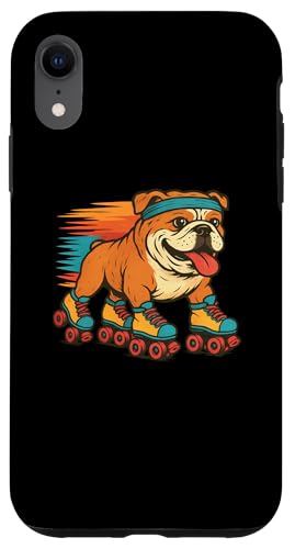 Englische Bulldogge, Rollschuhlaufen, Retro, Vintage, Hundeliebhaber Hülle für iPhone XR Englische Bulldogge, Rollschuhlaufen, Retro, Vintage, Hundeliebhaber Hülle für iPhone XR von Funny Bulldog 70s 80s Roller Skating Dog Designs