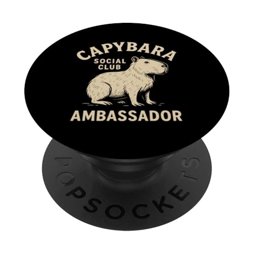 Lustiger Capybara-Liebhaber Nager Wildtiere Capy PopSockets Klebender PopGrip Lustiger Capybara-Liebhaber Nager Wildtiere Capy PopSockets Klebender PopGrip von Funny Capybara Rodent Animal Capy