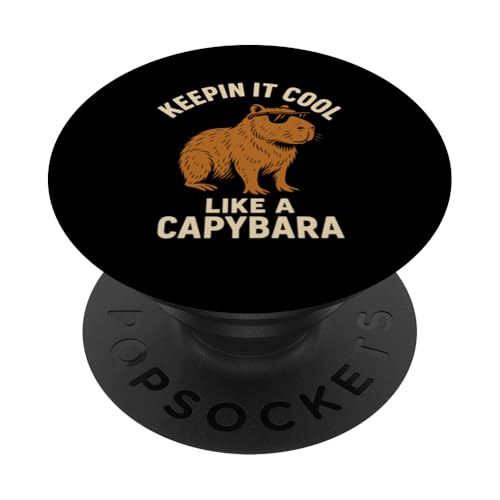 Lustiger Capybara-Liebhaber Nager Wildtiere Capy PopSockets Klebender PopGrip Lustiger Capybara-Liebhaber Nager Wildtiere Capy PopSockets Klebender PopGrip von Funny Capybara Rodent Animal Capy
