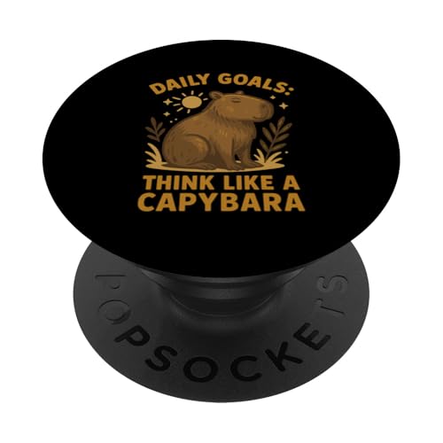 Lustiger Capybara-Liebhaber Nager Wildtiere Capy PopSockets Klebender PopGrip Lustiger Capybara-Liebhaber Nager Wildtiere Capy PopSockets Klebender PopGrip von Funny Capybara Rodent Animal Capy