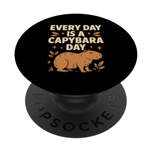 Lustiger Capybara-Liebhaber Nager Wildtiere Capy PopSockets Klebender PopGrip von Funny Capybara Rodent Animal Capy