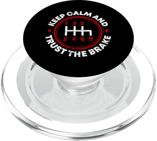 Bleib ruhig und vertraue der Bremse PopSockets PopGrip für MagSafe Bleib ruhig und vertraue der Bremse PopSockets PopGrip für MagSafe von Funny Car Driver Teacher School Students Quotes