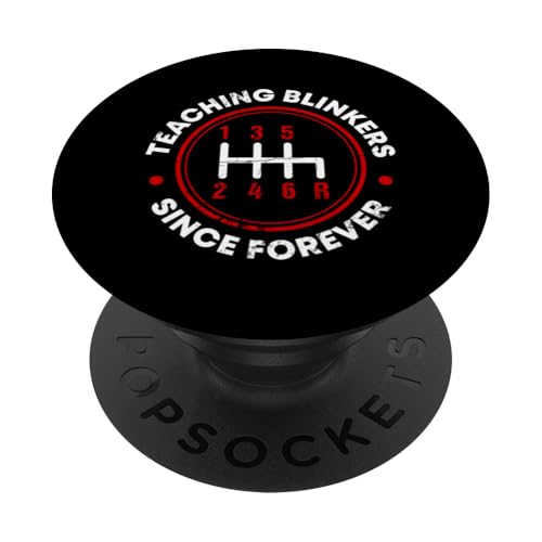 Seit Ewigkeiten Scheuklappen unterrichten PopSockets Klebender PopGrip Seit Ewigkeiten Scheuklappen unterrichten PopSockets Klebender PopGrip von Funny Car Driver Teacher School Students Quotes