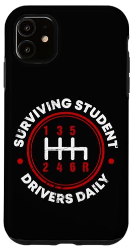 Überlebende Schülerfahrer täglich Hülle für iPhone 11 von Funny Car Driver Teacher School Students Quotes