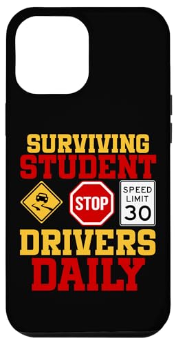 Überlebende Schülerfahrer täglich Hülle für iPhone 12 Pro Max Überlebende Schülerfahrer täglich Hülle für iPhone 12 Pro Max von Funny Car Driver Teacher School Students Quotes