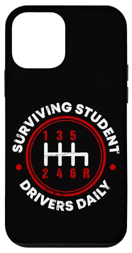 Überlebende Schülerfahrer täglich Hülle für iPhone 12 mini von Funny Car Driver Teacher School Students Quotes