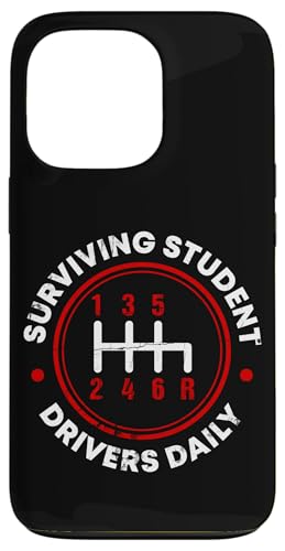 Überlebende Schülerfahrer täglich Hülle für iPhone 13 Pro von Funny Car Driver Teacher School Students Quotes