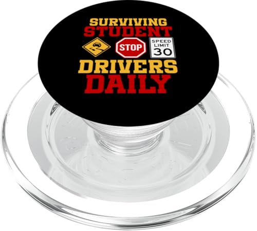Überlebende Schülerfahrer täglich PopSockets PopGrip für MagSafe Überlebende Schülerfahrer täglich PopSockets PopGrip für MagSafe von Funny Car Driver Teacher School Students Quotes