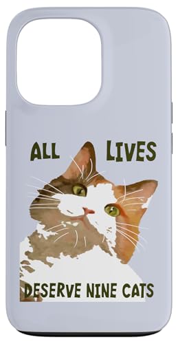 All Lives Derserve Nine Cats Calico Katzenkunst Hülle für iPhone 13 Pro All Lives Derserve Nine Cats Calico Katzenkunst Hülle für iPhone 13 Pro von Funny Cat Quote Tees and Amusing Cat Gifts taiche