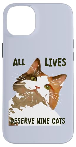 All Lives Derserve Nine Cats Calico Katzenkunst Hülle für iPhone 14 Plus All Lives Derserve Nine Cats Calico Katzenkunst Hülle für iPhone 14 Plus von Funny Cat Quote Tees and Amusing Cat Gifts taiche