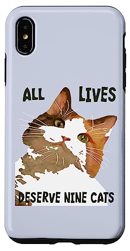 All Lives Derserve Nine Cats Calico Katzenkunst Hülle für iPhone XS Max All Lives Derserve Nine Cats Calico Katzenkunst Hülle für iPhone XS Max von Funny Cat Quote Tees and Amusing Cat Gifts taiche