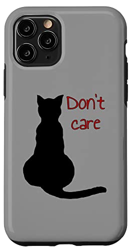 Don't Care Cat Zitat Cartoon Vektor Ausschnitt Hülle für iPhone 11 Pro Don't Care Cat Zitat Cartoon Vektor Ausschnitt Hülle für iPhone 11 Pro von Funny Cat Quote Tees and Amusing Cat Gifts taiche