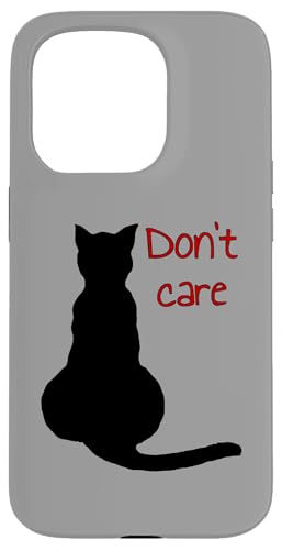 Don't Care Cat Zitat Cartoon Vektor Ausschnitt Hülle für iPhone 15 Pro Don't Care Cat Zitat Cartoon Vektor Ausschnitt Hülle für iPhone 15 Pro von Funny Cat Quote Tees and Amusing Cat Gifts taiche