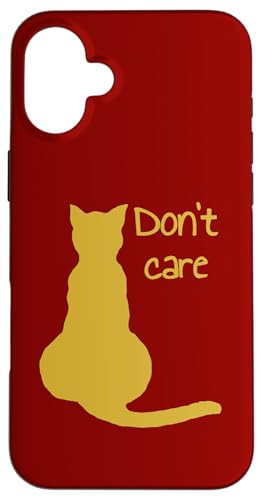 Don't Care Cat Zitat Cartoon Vektor Ausschnitt Hülle für iPhone 16 Plus Don't Care Cat Zitat Cartoon Vektor Ausschnitt Hülle für iPhone 16 Plus von Funny Cat Quote Tees and Amusing Cat Gifts taiche