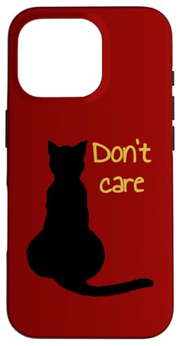 Don't Care Cat Zitat Cartoon Vektor Ausschnitt Hülle für iPhone 16 Pro Don't Care Cat Zitat Cartoon Vektor Ausschnitt Hülle für iPhone 16 Pro von Funny Cat Quote Tees and Amusing Cat Gifts taiche