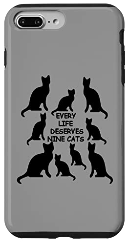 Every Life Deserves Nine Cats Lustiges Katzenliebhaber-Zitat Hülle für iPhone 7 Plus/8 Plus Every Life Deserves Nine Cats Lustiges Katzenliebhaber-Zitat Hülle für iPhone 7 Plus/8 Plus von Funny Cat Quote Tees and Amusing Cat Gifts taiche