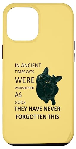 In der Antike wurden Katzen als Götter verehrt Hülle für iPhone 12 Pro Max In der Antike wurden Katzen als Götter verehrt Hülle für iPhone 12 Pro Max von Funny Cat Quote Tees and Amusing Cat Gifts taiche