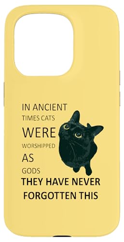 In der Antike wurden Katzen als Götter verehrt Hülle für iPhone 15 Pro In der Antike wurden Katzen als Götter verehrt Hülle für iPhone 15 Pro von Funny Cat Quote Tees and Amusing Cat Gifts taiche