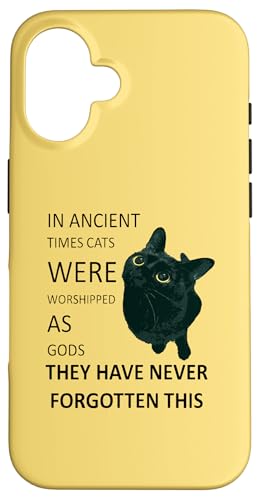 In der Antike wurden Katzen als Götter verehrt Hülle für iPhone 16 In der Antike wurden Katzen als Götter verehrt Hülle für iPhone 16 von Funny Cat Quote Tees and Amusing Cat Gifts taiche