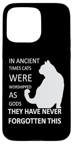 In der Antike wurden Katzen als Götter verehrt v3 Hülle für iPhone 15 Pro Max In der Antike wurden Katzen als Götter verehrt v3 Hülle für iPhone 15 Pro Max von Funny Cat Quote Tees and Amusing Cat Gifts taiche