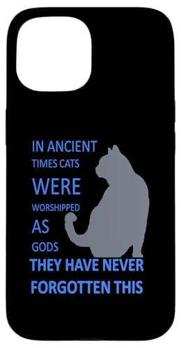 In der Antike wurden Katzen als Götter verehrt v4 Hülle für iPhone 15 In der Antike wurden Katzen als Götter verehrt v4 Hülle für iPhone 15 von Funny Cat Quote Tees and Amusing Cat Gifts taiche