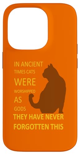 In der Antike wurden Katzen als Götter verehrt v5 Hülle für iPhone 14 Pro In der Antike wurden Katzen als Götter verehrt v5 Hülle für iPhone 14 Pro von Funny Cat Quote Tees and Amusing Cat Gifts taiche