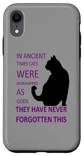 In der Antike wurden Katzen als Götter verehrt v7 Hülle für iPhone XR In der Antike wurden Katzen als Götter verehrt v7 Hülle für iPhone XR von Funny Cat Quote Tees and Amusing Cat Gifts taiche