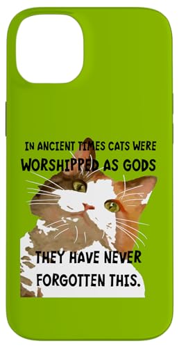 In der Antike wurden Katzen als Kalikokatze der Götter verehrt Hülle für iPhone 14 Plus In der Antike wurden Katzen als Kalikokatze der Götter verehrt Hülle für iPhone 14 Plus von Funny Cat Quote Tees and Amusing Cat Gifts taiche