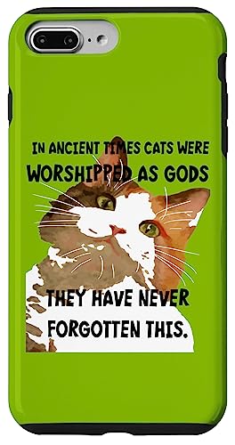 In der Antike wurden Katzen als Kalikokatze der Götter verehrt Hülle für iPhone 7 Plus/8 Plus In der Antike wurden Katzen als Kalikokatze der Götter verehrt Hülle für iPhone 7 Plus/8 Plus von Funny Cat Quote Tees and Amusing Cat Gifts taiche