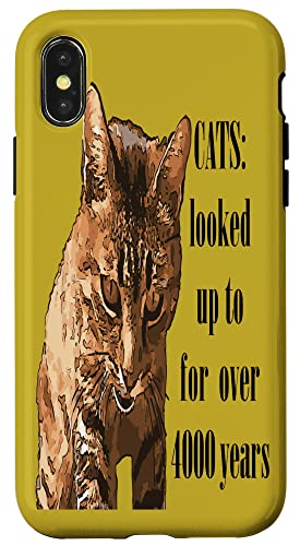 Katzen: Seit über 4000 Jahren nachgeschaut Hülle für iPhone X/XS Katzen: Seit über 4000 Jahren nachgeschaut Hülle für iPhone X/XS von Funny Cat Quote Tees and Amusing Cat Gifts taiche
