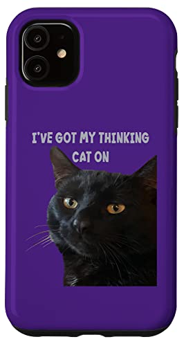 Lustiges Wortspiel mit Zitat "I 've Got My Thinking Cat" Hülle für iPhone 11 Lustiges Wortspiel mit Zitat "I 've Got My Thinking Cat" Hülle für iPhone 11 von Funny Cat Quote Tees and Amusing Cat Gifts taiche
