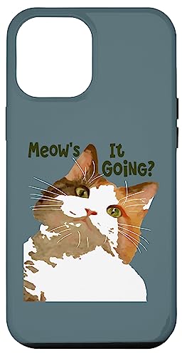 Meows It Going Fun Cat Zitat Hülle für iPhone 12 Pro Max Meows It Going Fun Cat Zitat Hülle für iPhone 12 Pro Max von Funny Cat Quote Tees and Amusing Cat Gifts taiche