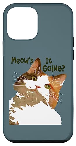 Meows It Going Fun Cat Zitat Hülle für iPhone 12 mini Meows It Going Fun Cat Zitat Hülle für iPhone 12 mini von Funny Cat Quote Tees and Amusing Cat Gifts taiche
