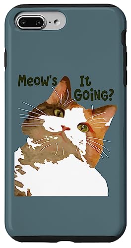 Meows It Going Fun Cat Zitat Hülle für iPhone 7 Plus/8 Plus Meows It Going Fun Cat Zitat Hülle für iPhone 7 Plus/8 Plus von Funny Cat Quote Tees and Amusing Cat Gifts taiche