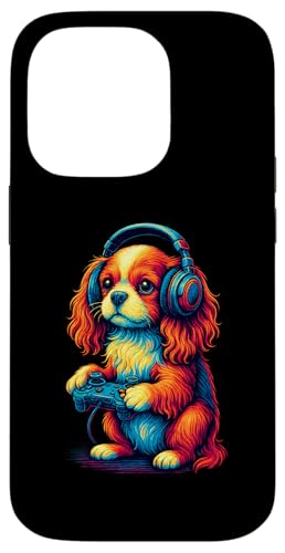 Cavalier King Charles Spaniel Retro Gamer Vintage Gaming Hund Hülle für iPhone 14 Pro Cavalier King Charles Spaniel Retro Gamer Vintage Gaming Hund Hülle für iPhone 14 Pro von Funny Cavalier 80s Synthwave Vaporwave Dog Designs