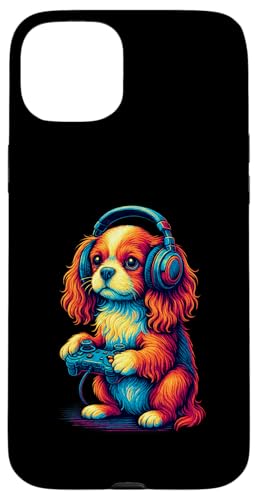 Cavalier King Charles Spaniel Retro Gamer Vintage Gaming Hund Hülle für iPhone 15 Plus Cavalier King Charles Spaniel Retro Gamer Vintage Gaming Hund Hülle für iPhone 15 Plus von Funny Cavalier 80s Synthwave Vaporwave Dog Designs