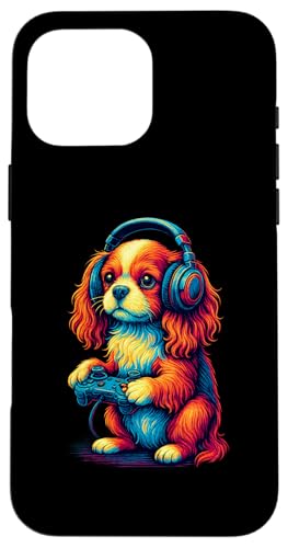 Cavalier King Charles Spaniel Retro Gamer Vintage Gaming Hund Hülle für iPhone 16 Pro Max Cavalier King Charles Spaniel Retro Gamer Vintage Gaming Hund Hülle für iPhone 16 Pro Max von Funny Cavalier 80s Synthwave Vaporwave Dog Designs