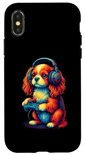Cavalier King Charles Spaniel Retro Gamer Vintage Gaming Hund Hülle für iPhone X/XS Cavalier King Charles Spaniel Retro Gamer Vintage Gaming Hund Hülle für iPhone X/XS von Funny Cavalier 80s Synthwave Vaporwave Dog Designs