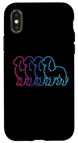 Cavalier King Charles Spaniel Retro Silhouette Synthwave Hund Hülle für iPhone X/XS Cavalier King Charles Spaniel Retro Silhouette Synthwave Hund Hülle für iPhone X/XS von Funny Cavalier 80s Synthwave Vaporwave Dog Designs