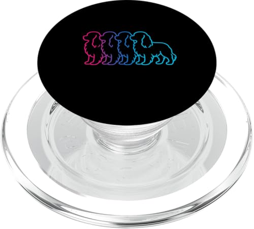Cavalier King Charles Spaniel Retro Silhouette Synthwave Hund PopSockets PopGrip für MagSafe Cavalier King Charles Spaniel Retro Silhouette Synthwave Hund PopSockets PopGrip für MagSafe von Funny Cavalier 80s Synthwave Vaporwave Dog Designs