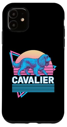 Cavalier King Charles Spaniel im Retro-Stil im Vintage-Synthwave-Stil Hülle für iPhone 11 Cavalier King Charles Spaniel im Retro-Stil im Vintage-Synthwave-Stil Hülle für iPhone 11 von Funny Cavalier 80s Synthwave Vaporwave Dog Designs
