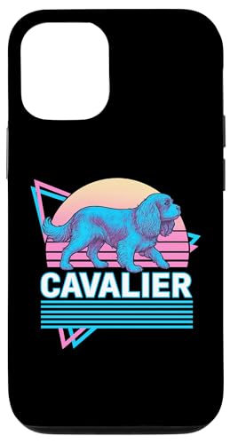 Cavalier King Charles Spaniel im Retro-Stil im Vintage-Synthwave-Stil Hülle für iPhone 12/12 Pro Cavalier King Charles Spaniel im Retro-Stil im Vintage-Synthwave-Stil Hülle für iPhone 12/12 Pro von Funny Cavalier 80s Synthwave Vaporwave Dog Designs