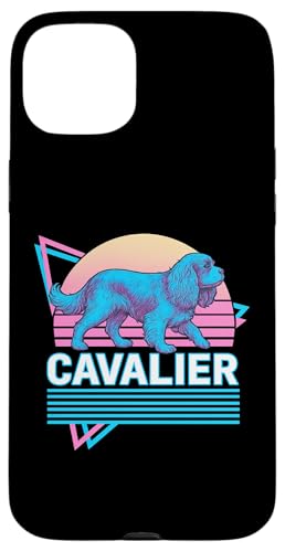 Cavalier King Charles Spaniel im Retro-Stil im Vintage-Synthwave-Stil Hülle für iPhone 15 Plus Cavalier King Charles Spaniel im Retro-Stil im Vintage-Synthwave-Stil Hülle für iPhone 15 Plus von Funny Cavalier 80s Synthwave Vaporwave Dog Designs