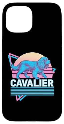Cavalier King Charles Spaniel im Retro-Stil im Vintage-Synthwave-Stil Hülle für iPhone 15 Cavalier King Charles Spaniel im Retro-Stil im Vintage-Synthwave-Stil Hülle für iPhone 15 von Funny Cavalier 80s Synthwave Vaporwave Dog Designs