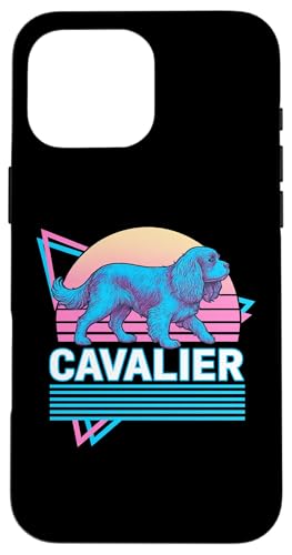 Cavalier King Charles Spaniel im Retro-Stil im Vintage-Synthwave-Stil Hülle für iPhone 16 Pro Max Cavalier King Charles Spaniel im Retro-Stil im Vintage-Synthwave-Stil Hülle für iPhone 16 Pro Max von Funny Cavalier 80s Synthwave Vaporwave Dog Designs