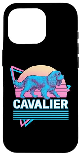 Cavalier King Charles Spaniel im Retro-Stil im Vintage-Synthwave-Stil Hülle für iPhone 16 Pro Cavalier King Charles Spaniel im Retro-Stil im Vintage-Synthwave-Stil Hülle für iPhone 16 Pro von Funny Cavalier 80s Synthwave Vaporwave Dog Designs