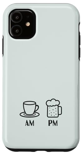 AM Kaffee Espresso PM Bier | Coffee Lover Barista Hülle für iPhone 11 von Funny Coffee Lovers