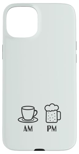 AM Kaffee Espresso PM Bier | Coffee Lover Barista Hülle für iPhone 15 Plus von Funny Coffee Lovers