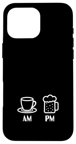 AM Kaffee Espresso PM Bier | Coffee Lover Barista Hülle für iPhone 16 Pro Max von Funny Coffee Lovers